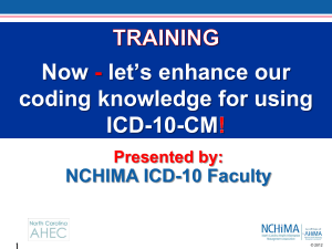 coding knowledge for using ICD-10-CM