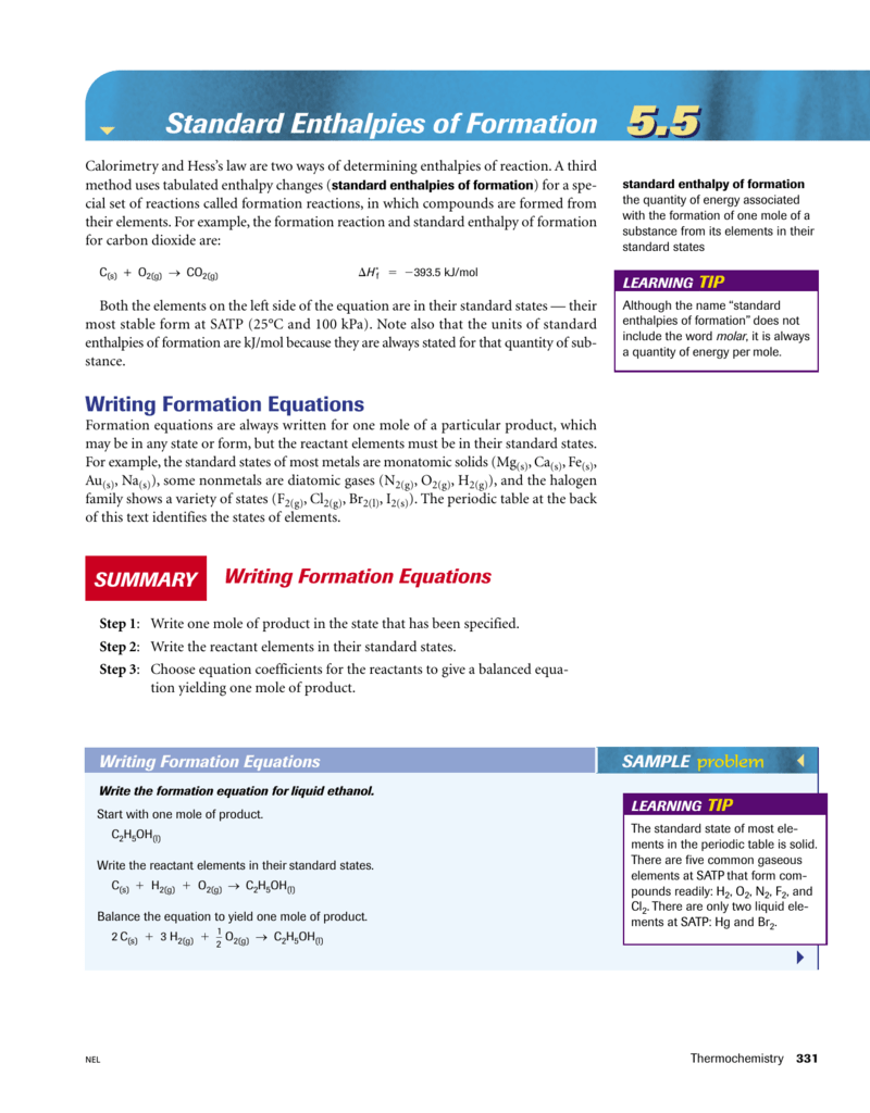 standard-enthalpies-of-formation