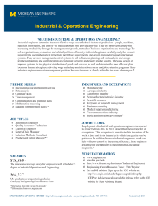 Industrial & Operations Engineering