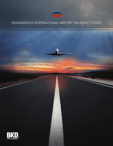 indianapolis international airport tax impact study