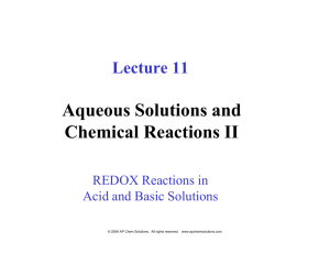 Types of REDOX Reaction
