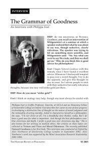 Philippa Foot - Harvard Review of Philosophy