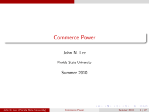 Commerce Power - Florida State University