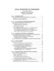 legal responses to terrorism