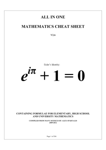 ALL IN ONE CHEAT SHEET 7