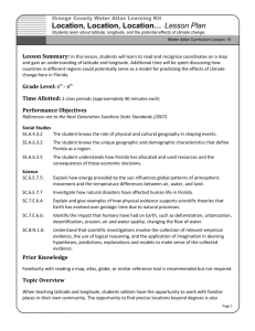 Location, Location, Location… Lesson Plan