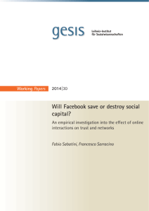 Will Facebook save or destroy social capital?