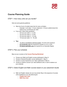 Course Planning Guide