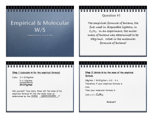 Empirical/Molecular Worksheet