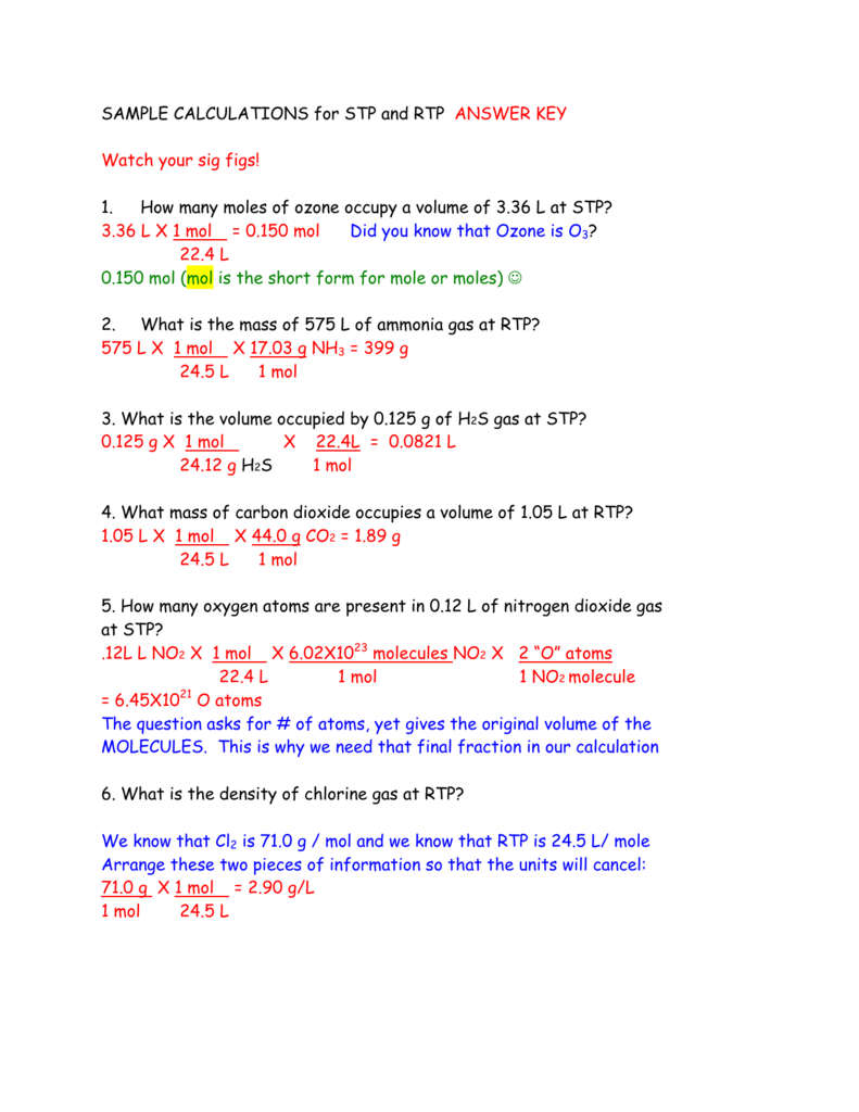 1 How Many Moles Of Ozone Occupy A Volume Of
