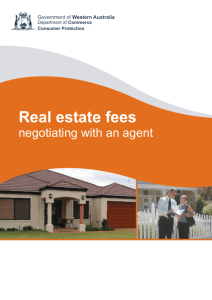 Real Estate Fees negotiating with an agent