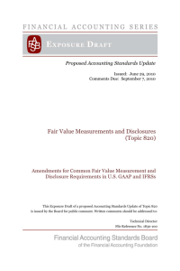 Fair Value Measurements and Disclosures (Topic 820)