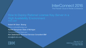 How to Deploy Rational License Key Server in a High Availability