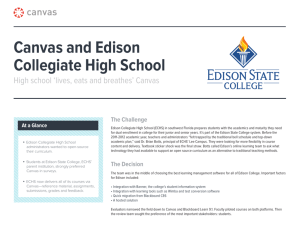 Canvas and Edison Collegiate High School