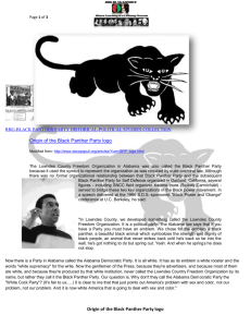 Origin of the Black Panther Party logo Origin of the Black