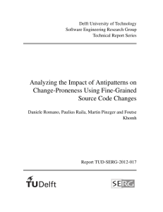 Analyzing the Impact of Antipatterns on Change-Proneness