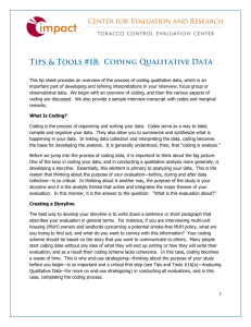 Tips & Tools #18: Coding Qualitative Data
