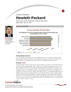 Hewlett-Packard - Market