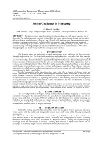 ethical challenges in marketing