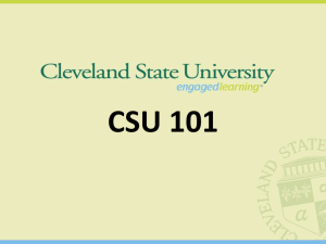 Student Success - Cleveland State University