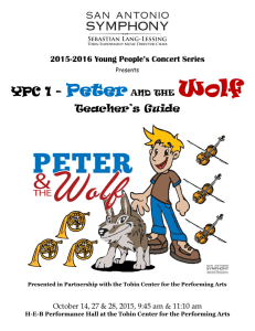 YPC 1 - Peter AND THE Wolf