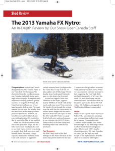 The 2013 Yamaha FX Nytro