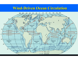 Wind-Driven Ocean Circulation - Earth and Atmospheric Sciences