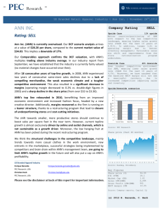 ANN#INC. - Analyst Reports