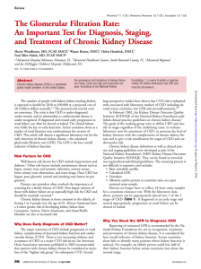 The Glomerular Filtration Rate: An Important Test for Diagnosis