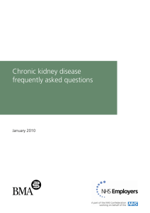 Chronic kidney disease Frequently asked questions