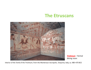 Week 5 - The Etruscans