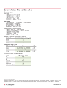 Conversion Factors, Units, and Abbreviations