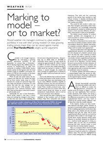 Marking to model – or to market?