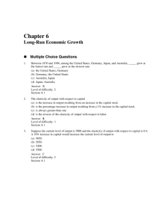 Chapter 6 Long-Run Economic Growth