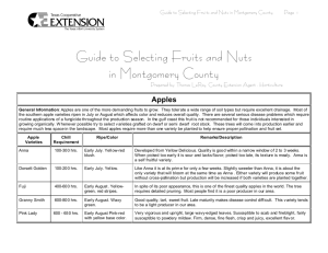 Guide to Selecting Fruits and Nuts in Montgomery County