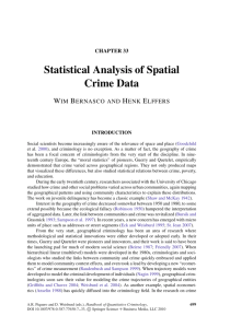 Statistical Analysis of Spatial Crime Data