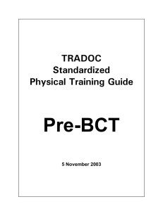 TRADOC Standardized Physical Training Guide