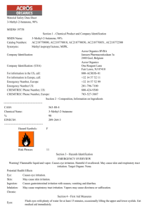 Material Safety Data Sheet 3-Methyl-2