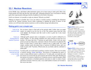 22.1 Nuclear Reactions