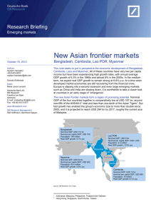 New Asian frontier markets: Bangladesh