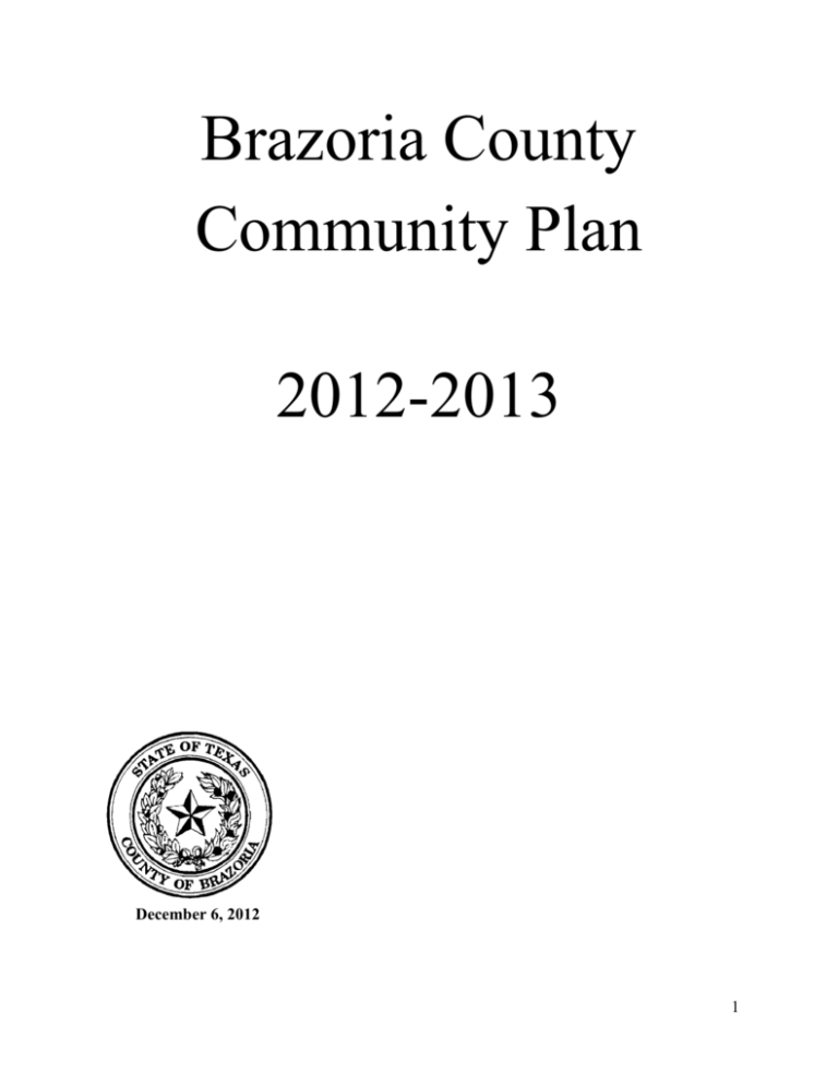 Brazoria County Community Plan 2012 2013