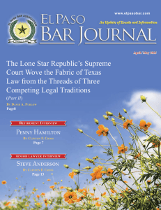 April/May 2015 - El Paso Bar Association