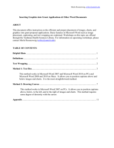 Inserting Graphics into Grant Applications & Other Word Documents