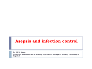 Asepsis and infection control