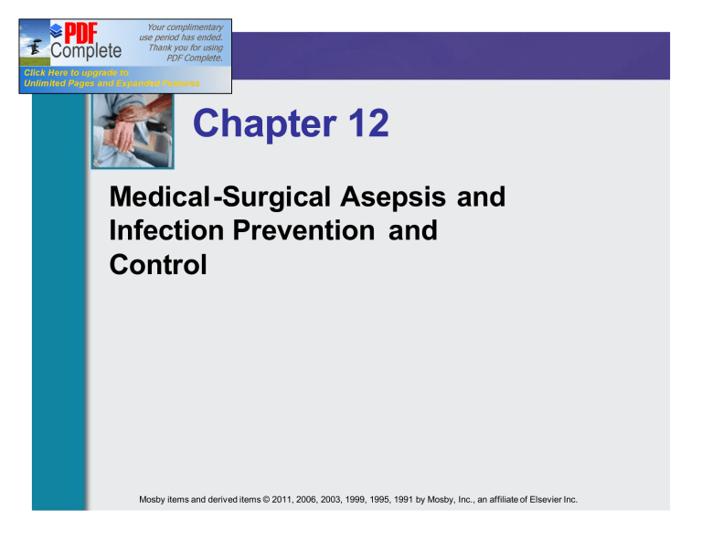 medical asepsis infection control presentation