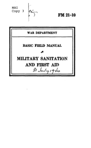 Military Sanitation and First Aid.