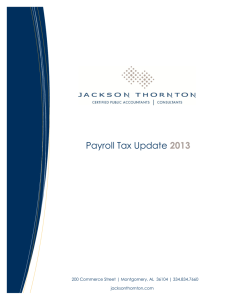 2013 Payroll Tax Update Guide