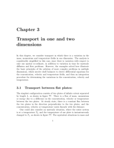 Chapter 3 Transport in one and two dimensions