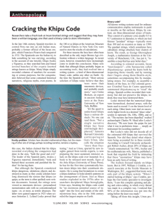 Cracking the Khipu Code