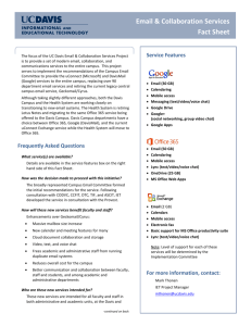 Email & Collaboration Services Fact Sheet - IT Service Catalog